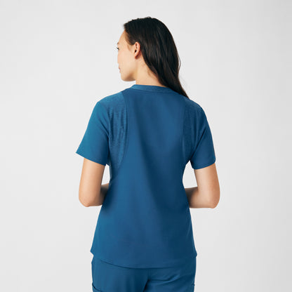 VIBE 2-Pocket V-Neck Top  | Caribbean