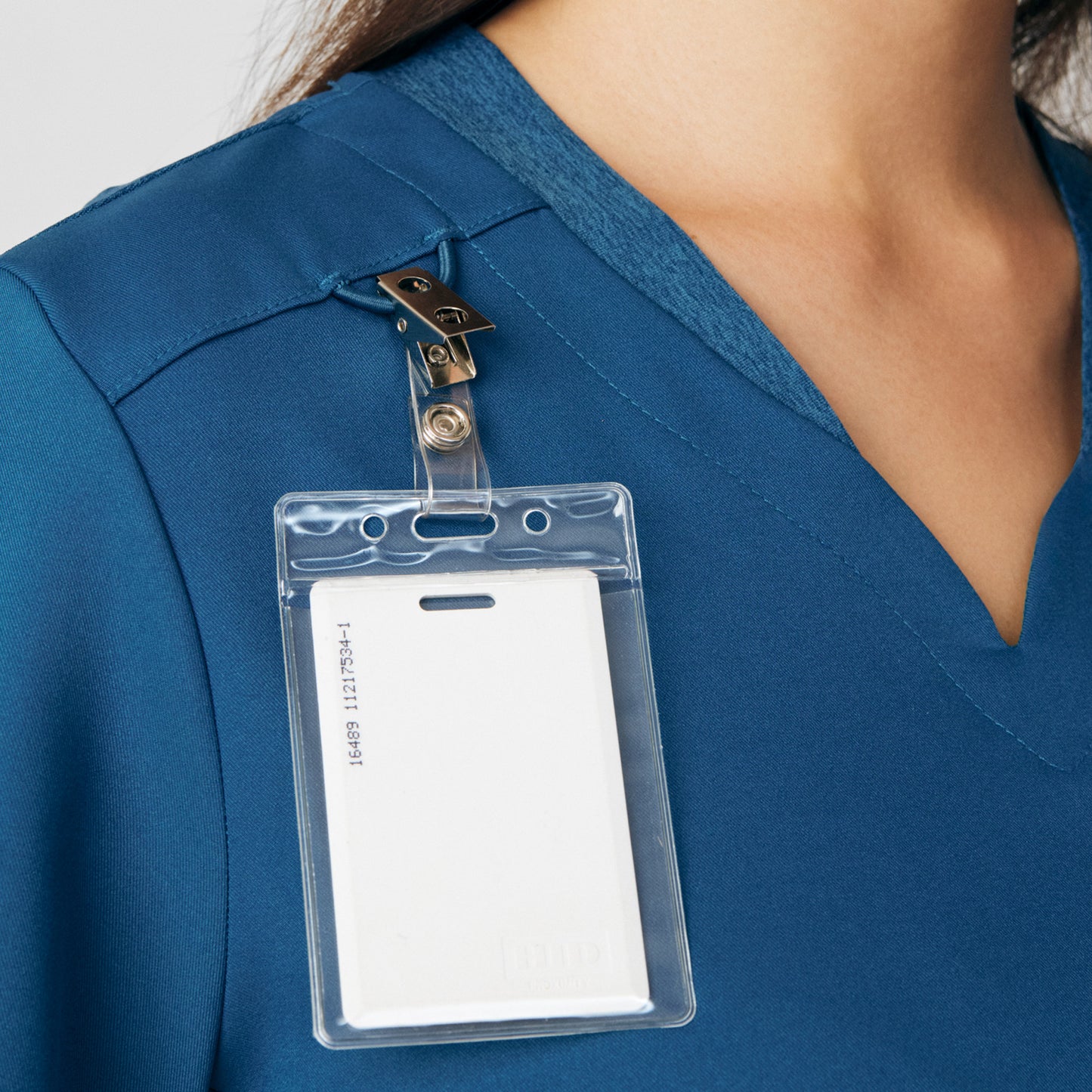 VIBE 2-Pocket V-Neck Top  | Caribbean