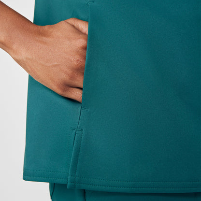 VIBE 2-Pocket V-Neck Top  | Fern