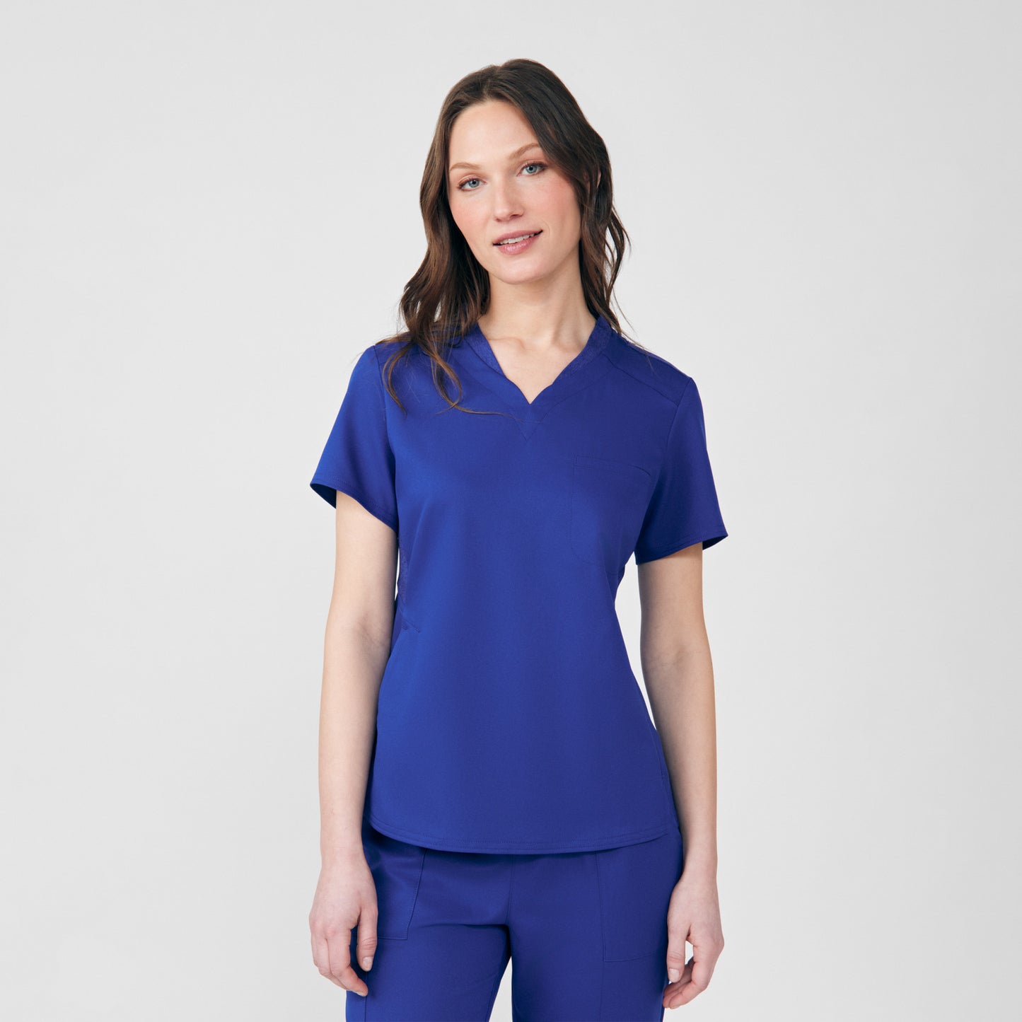 VIBE 2-Pocket V-Neck Top  | Galaxy