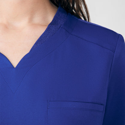 VIBE 2-Pocket V-Neck Top  | Galaxy