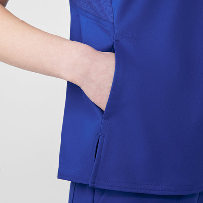 VIBE 2-Pocket V-Neck Top  | Galaxy