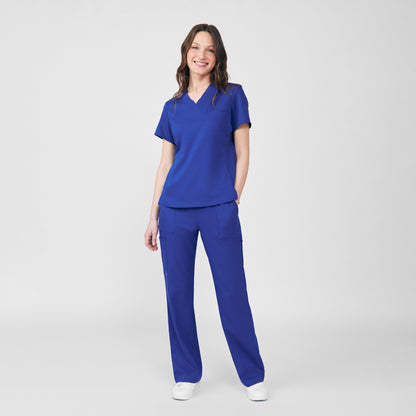 VIBE 2-Pocket V-Neck Top  | Galaxy