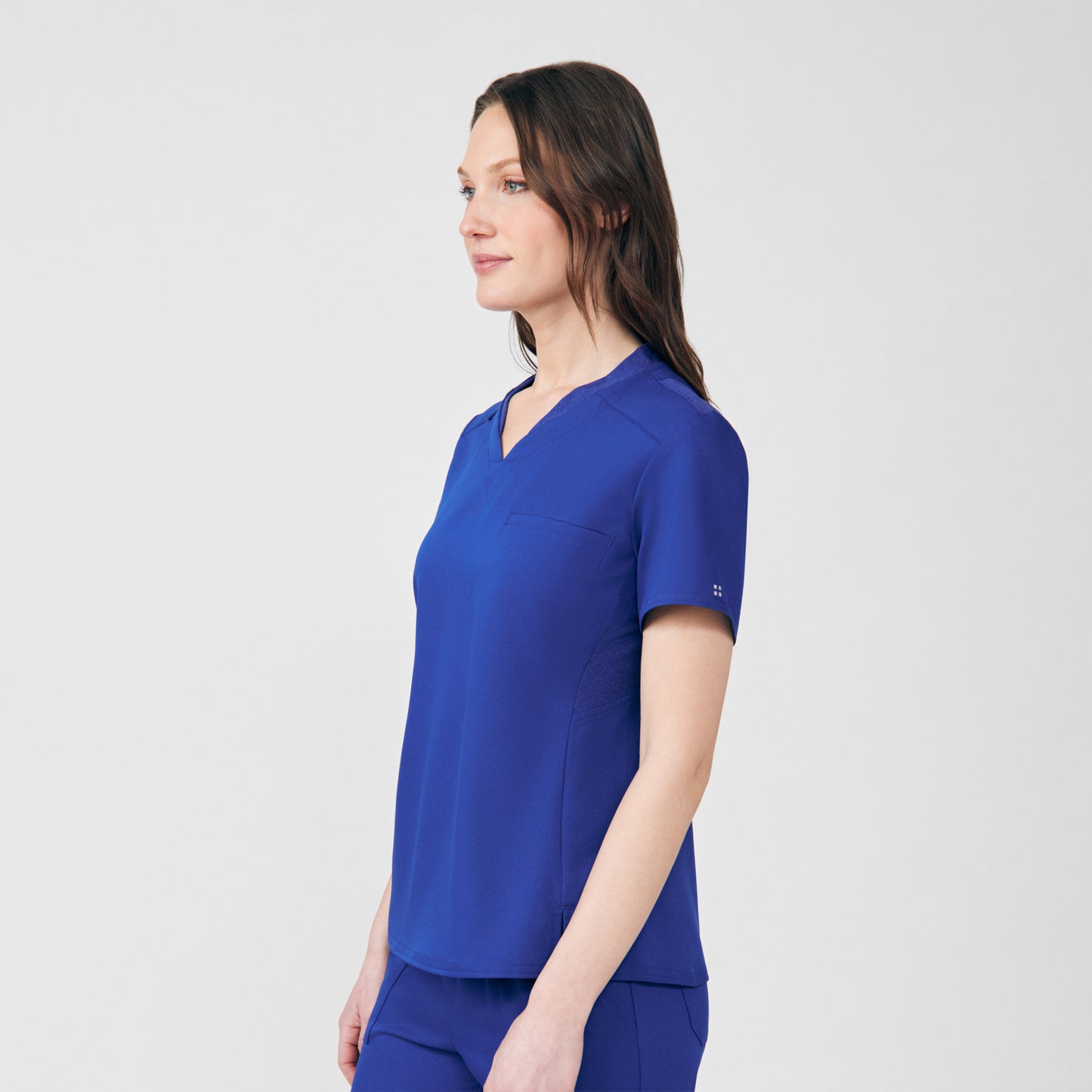 VIBE 2-Pocket V-Neck Top  | Galaxy