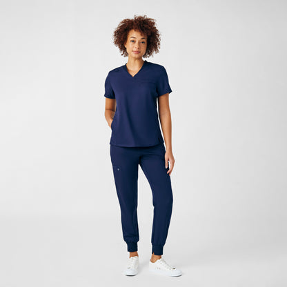 VIBE 2-Pocket V-Neck Top  | Navy