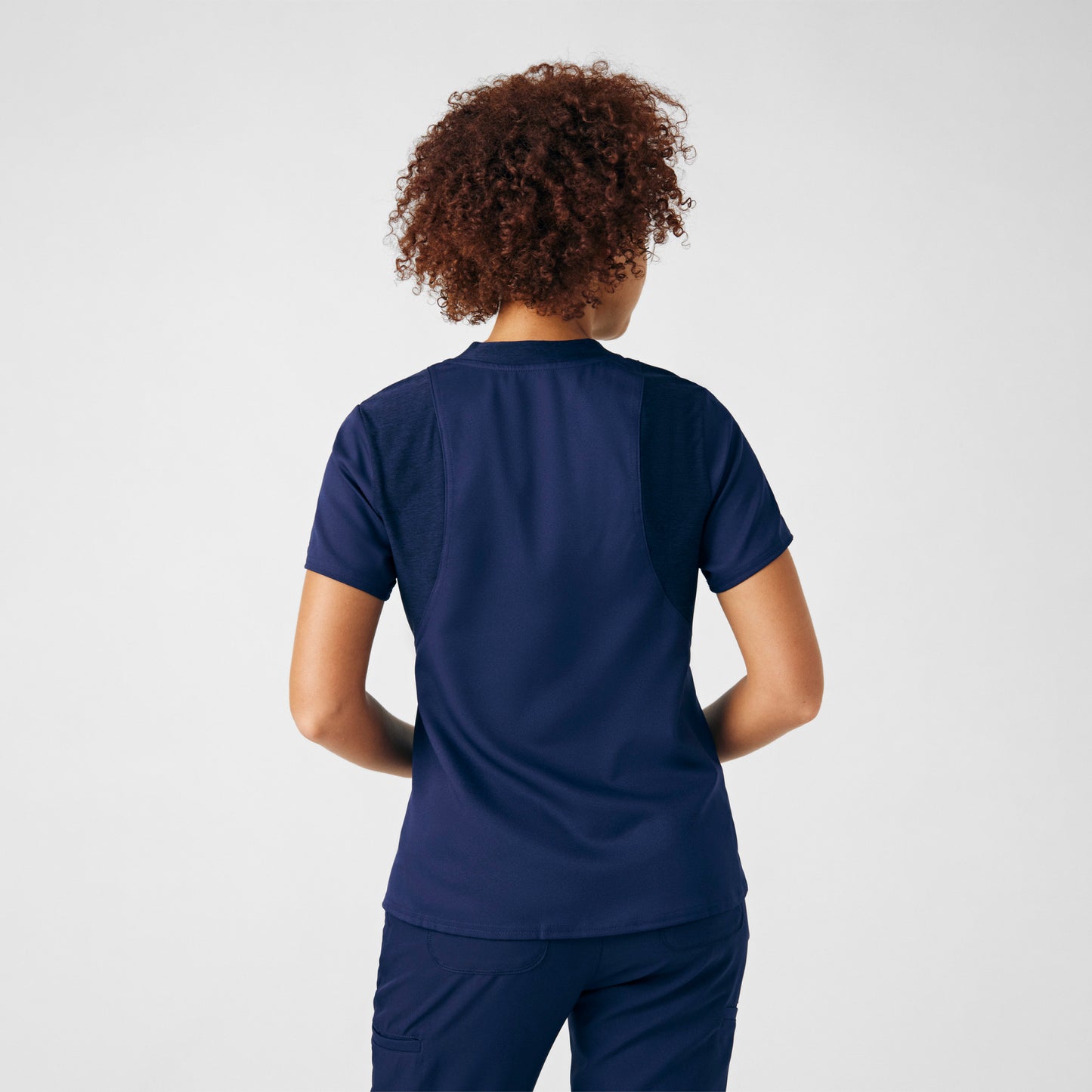 VIBE 2-Pocket V-Neck Top  | Navy