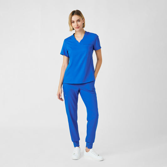 VIBE 2-Pocket V-Neck Top  | Royal