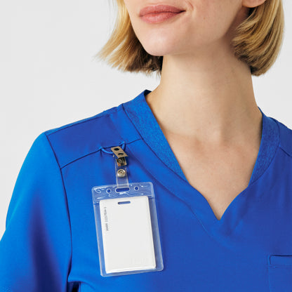 VIBE 2-Pocket V-Neck Top  | Royal