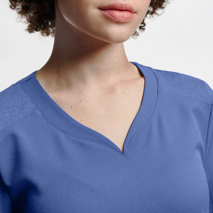 VIBE 3-Pocket V-Neck Top  | Caribbean