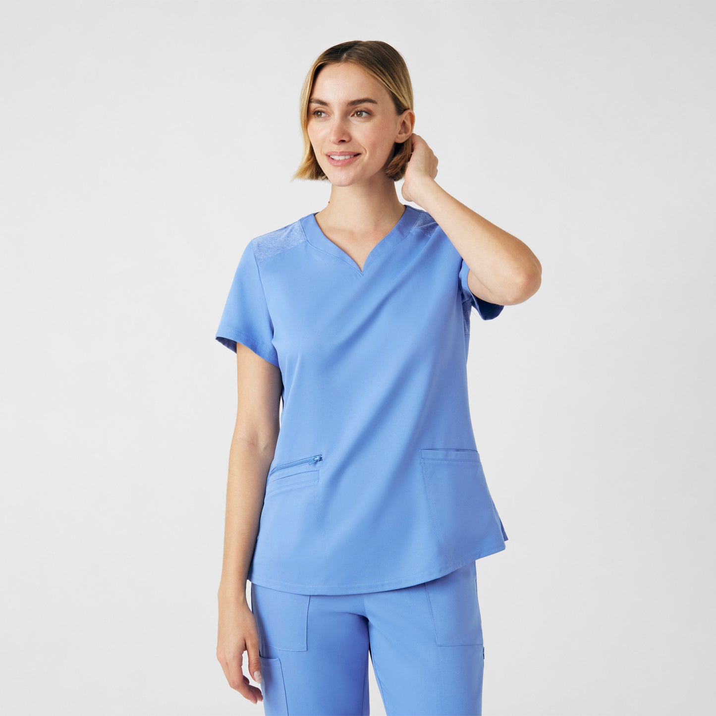 VIBE 3-Pocket V-Neck Top  | Ceil