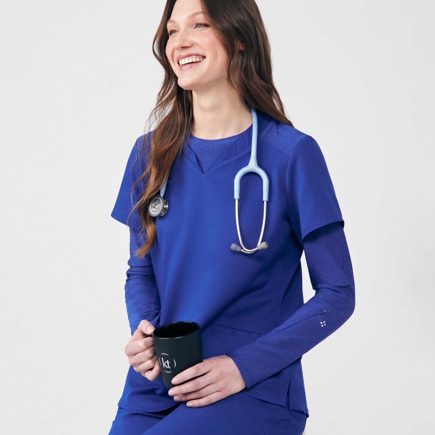 VIBE 3-Pocket V-Neck Top  | Galaxy