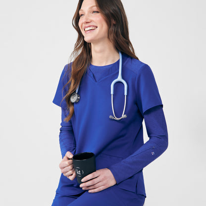 VIBE 3-Pocket V-Neck Top  | Galaxy