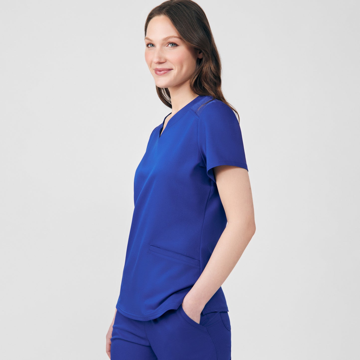 VIBE 3-Pocket V-Neck Top  | Galaxy