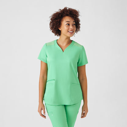 VIBE 3-Pocket V-Neck Top  | Mint Julep