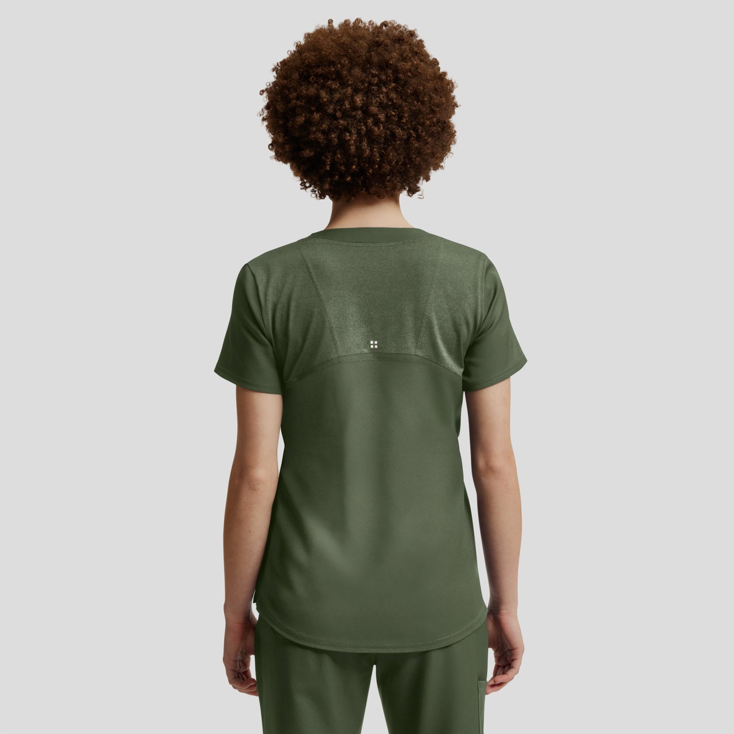 VIBE 3-Pocket V-Neck Top  | Olive
