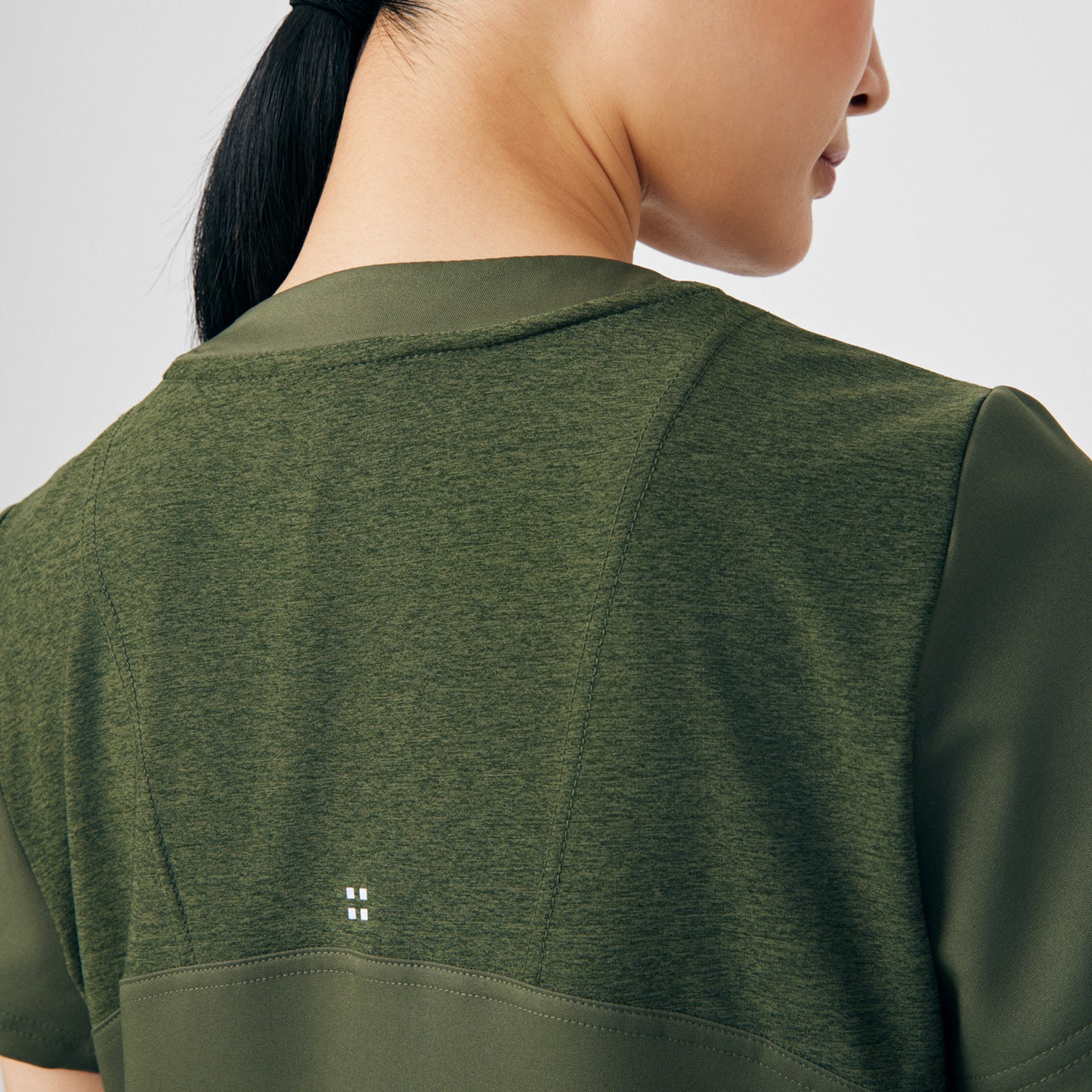 VIBE 3-Pocket V-Neck Top  | Olive