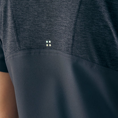 VIBE 3-Pocket V-Neck Top  | Pewter