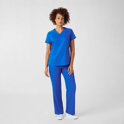 VIBE 3-Pocket V-Neck Top  | Royal