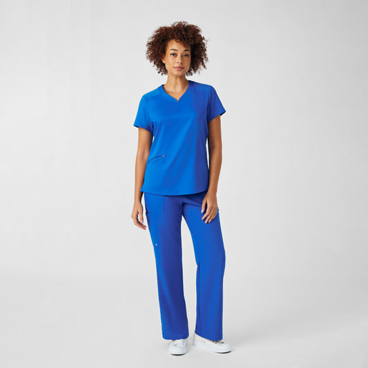VIBE 3-Pocket V-Neck Top  | Royal