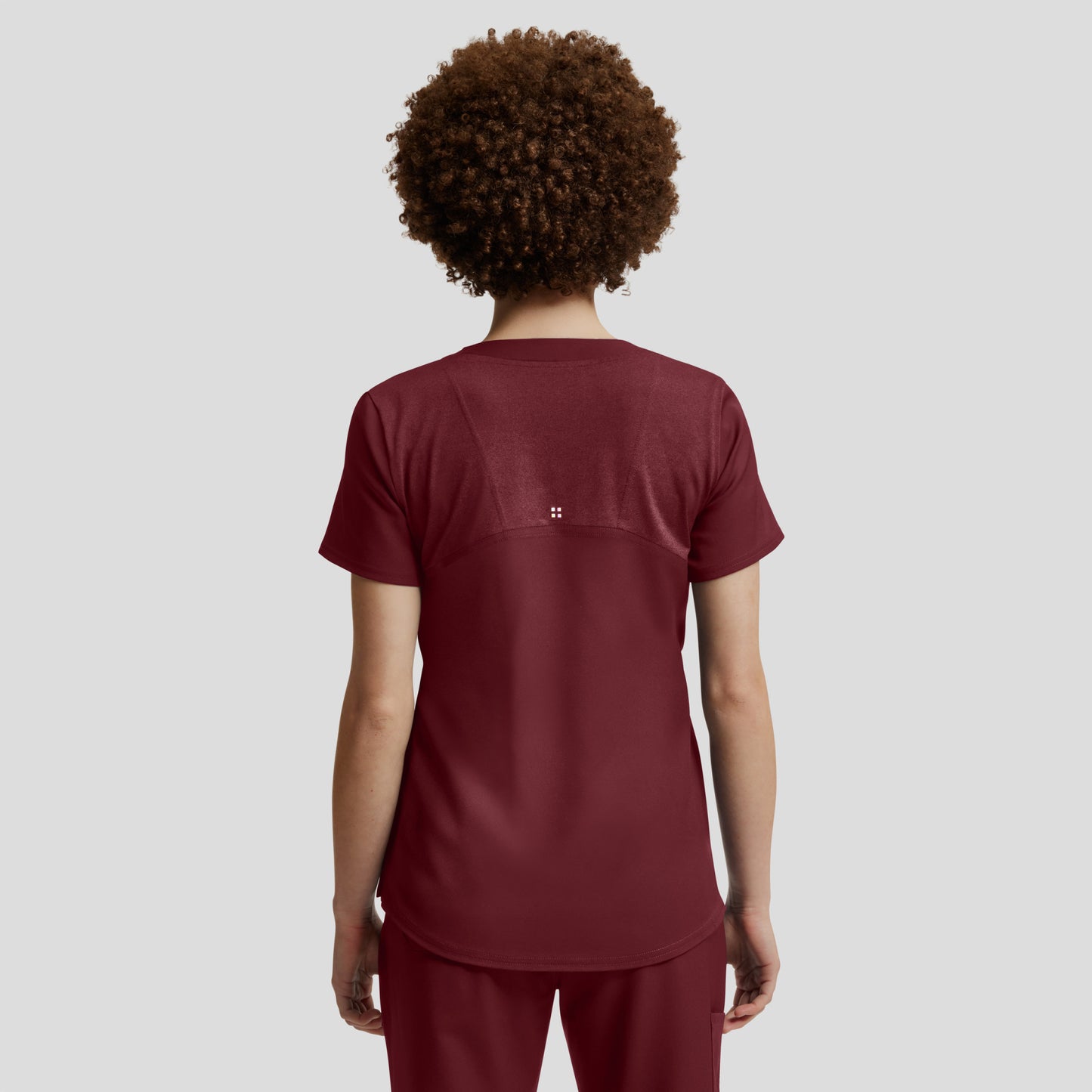 VIBE 3-Pocket V-Neck Top  | Wine