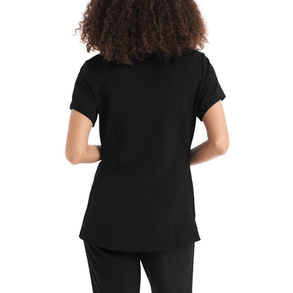 CRFT 3-Pocket V-Neck Top  | Black Sugar Plum