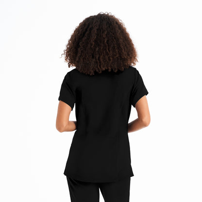 CRFT 3-Pocket V-Neck Top  | Black