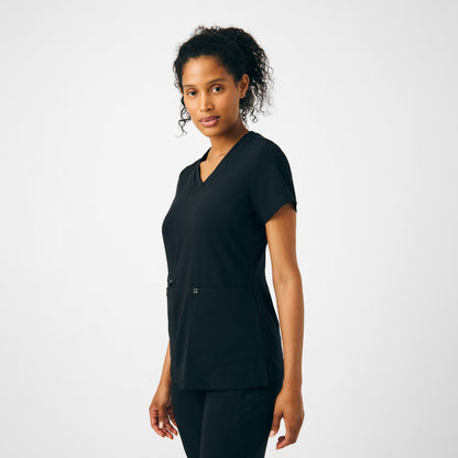 CRFT 3-Pocket V-Neck Top  | Black