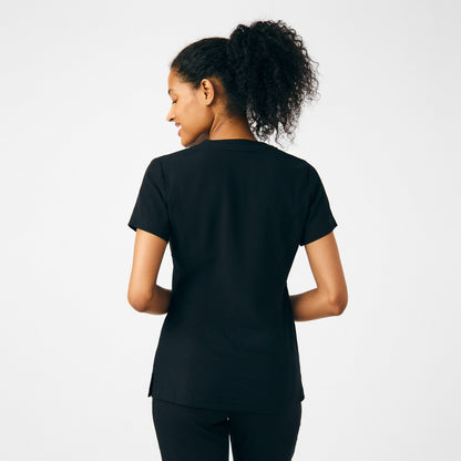 CRFT 3-Pocket V-Neck Top  | Black
