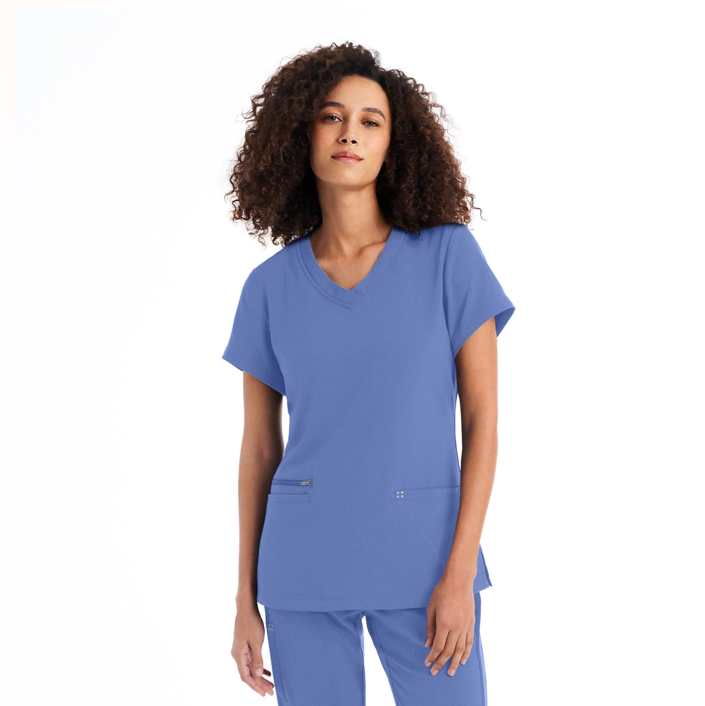 CRFT 3-Pocket V-Neck Top  | Ceileste