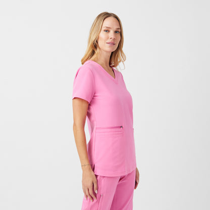 CRFT 3-Pocket V-Neck Top  | Dancing Blossom