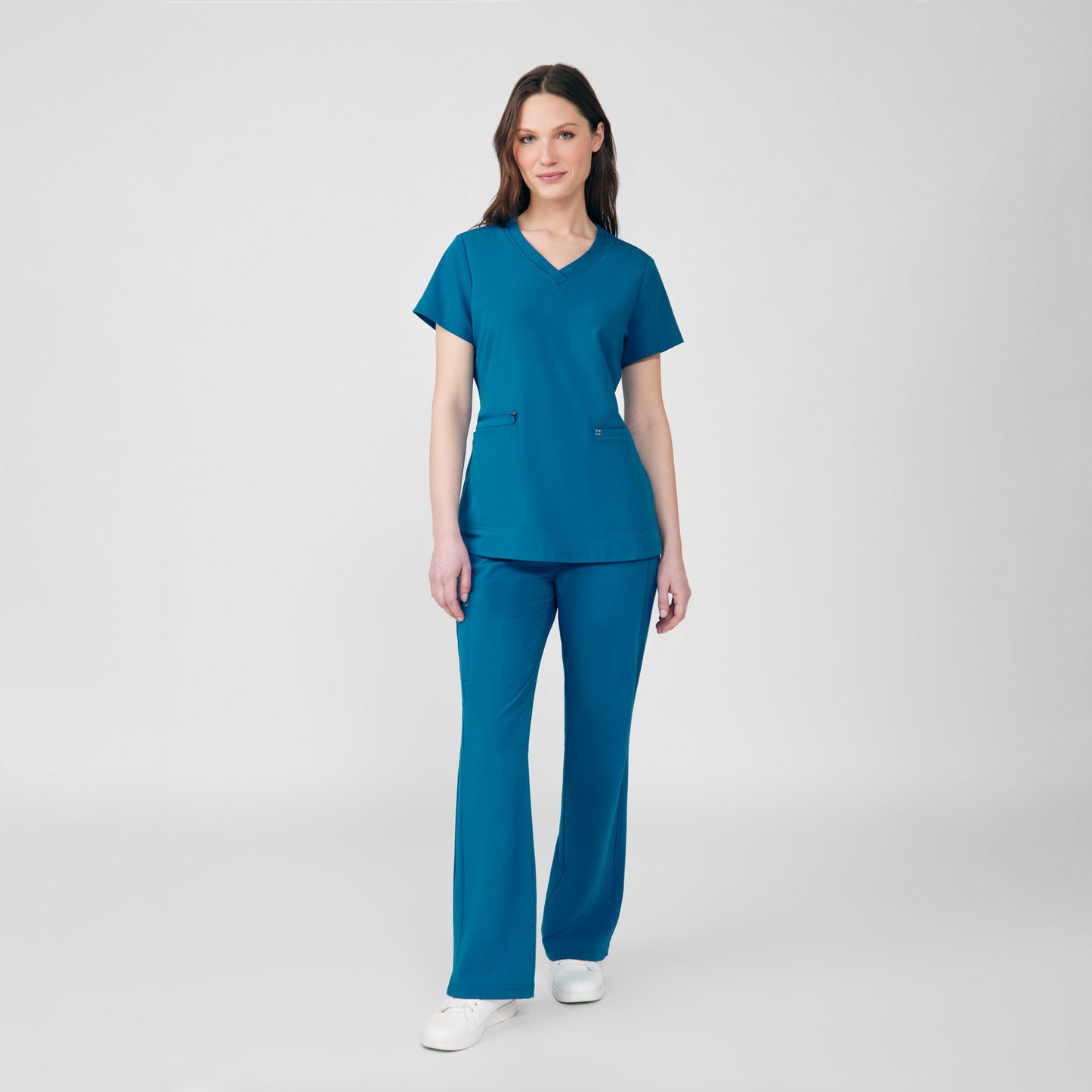 CRFT 3-Pocket V-Neck Top  | Mykonos