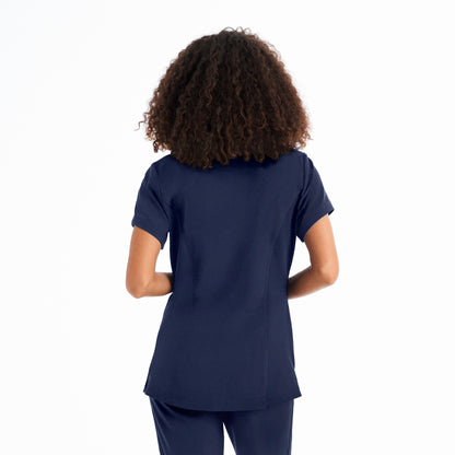 CRFT 3-Pocket V-Neck Top  | Navy