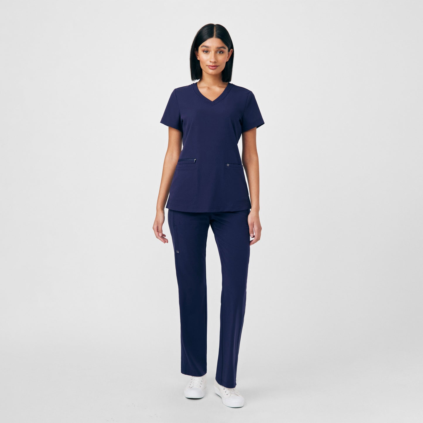 CRFT 3-Pocket V-Neck Top  | Navy