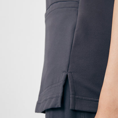 CRFT 3-Pocket V-Neck Top  | Pewter