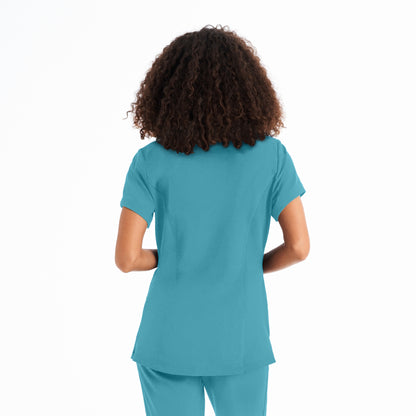 CRFT 3-Pocket V-Neck Top  | Poolside