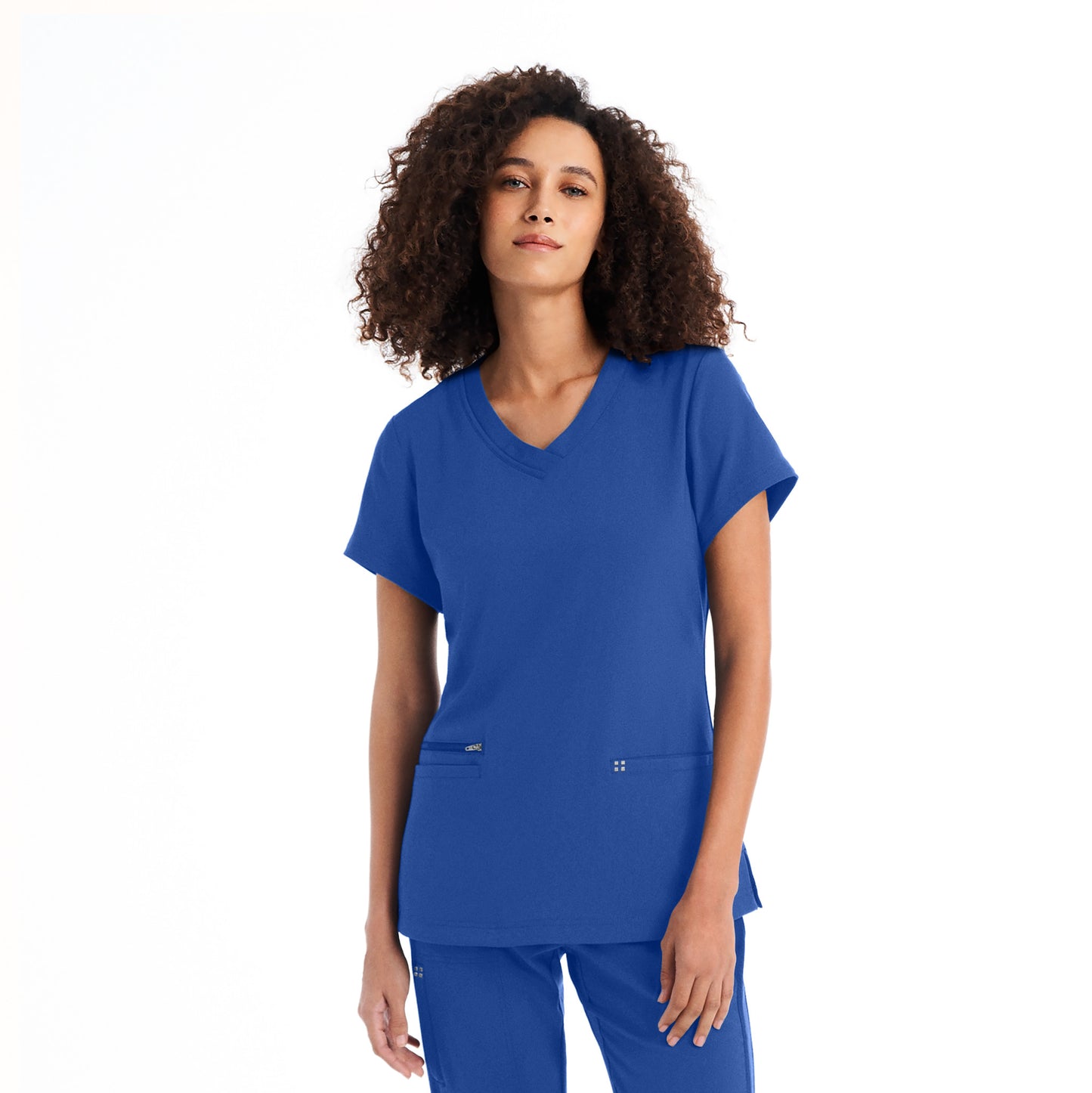 CRFT 3-Pocket V-Neck Top  | Royal