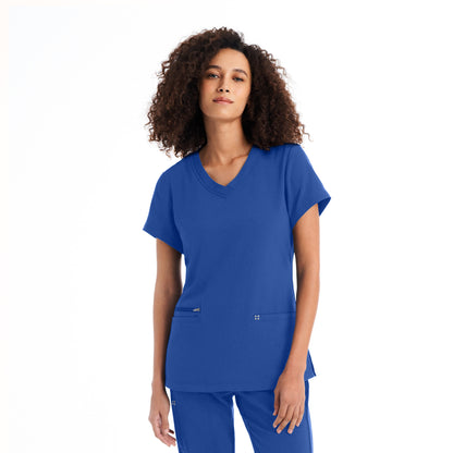 CRFT 3-Pocket V-Neck Top  | Royal