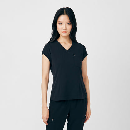 CRFT 1-Pocket V-Neck Top  | Black