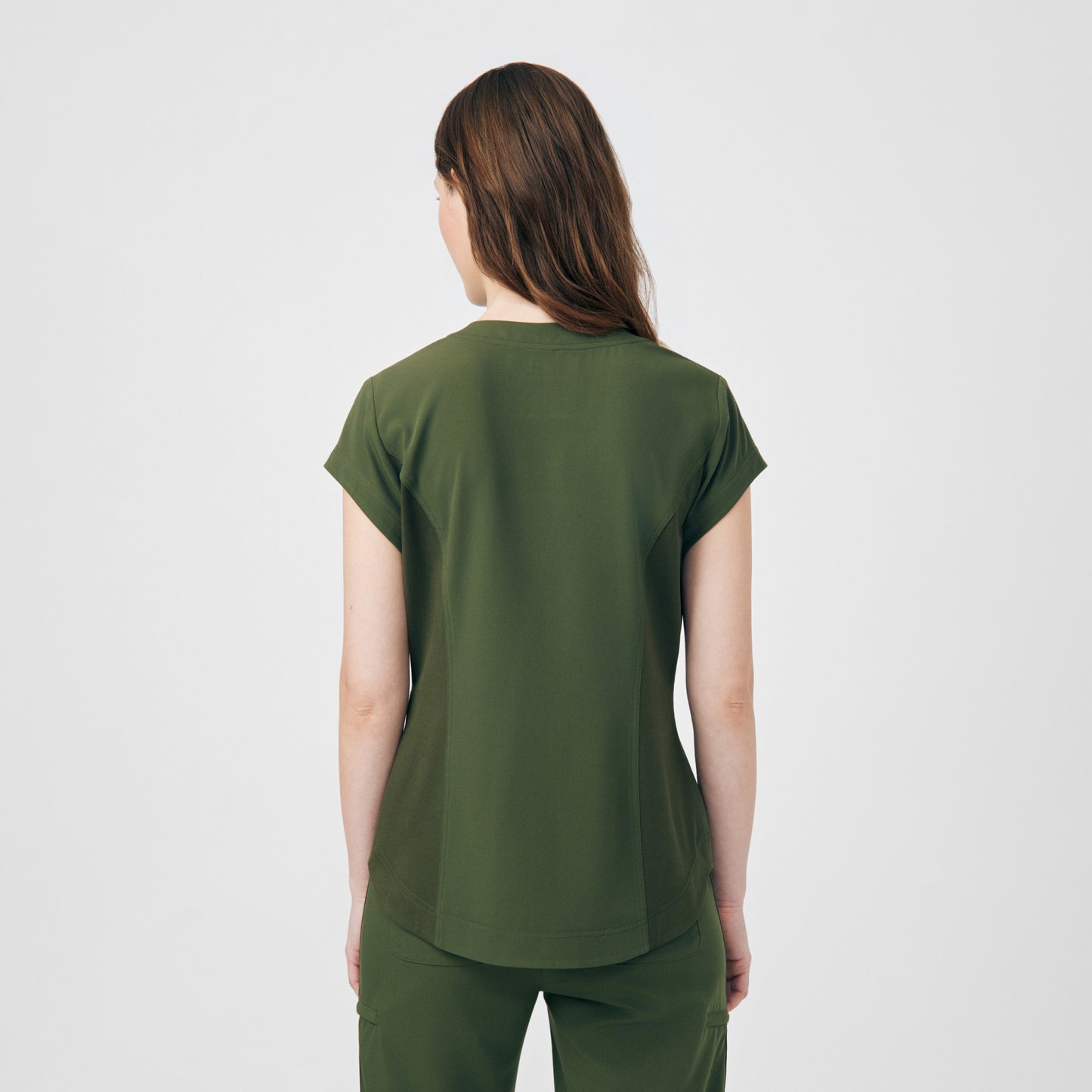 CRFT 1-Pocket V-Neck Top  | Olive