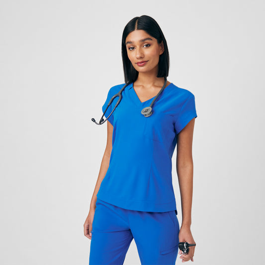CRFT 1-Pocket V-Neck Top  | Royal