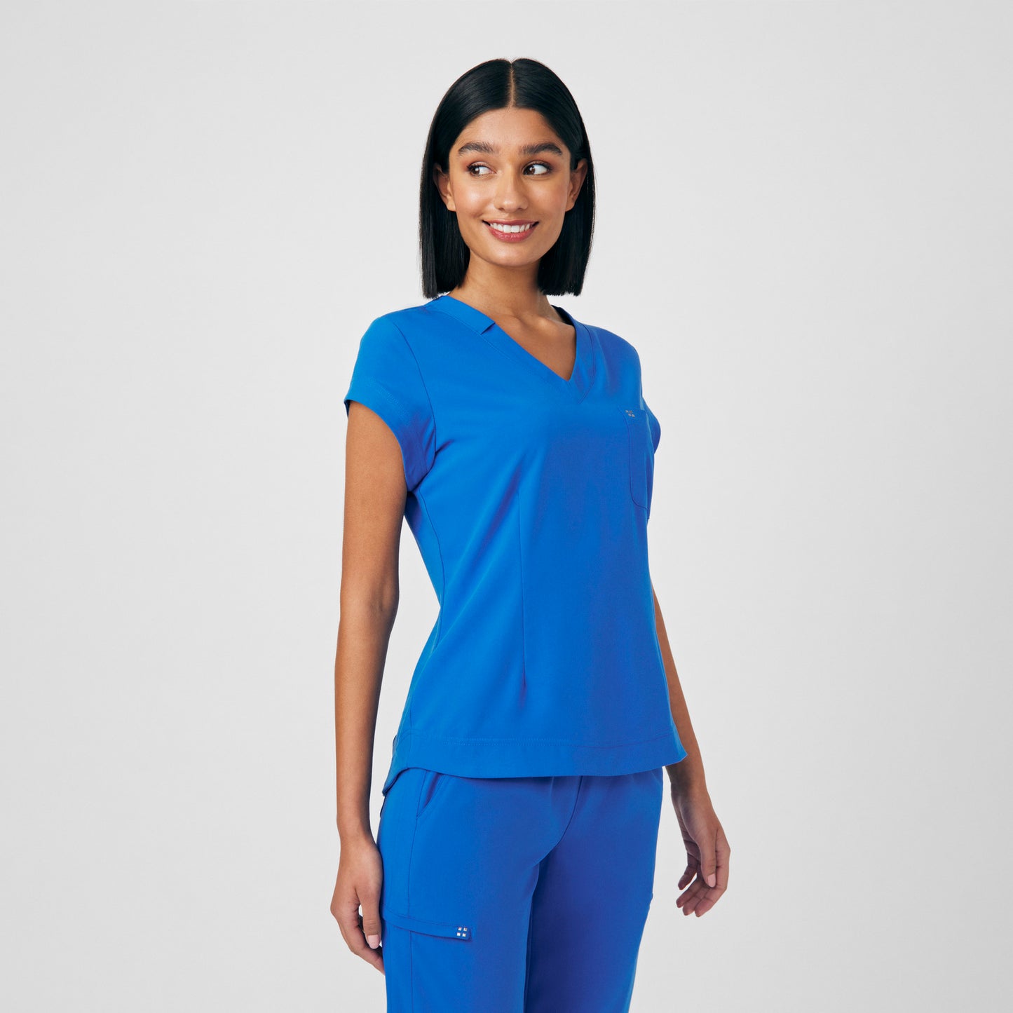 CRFT 1-Pocket V-Neck Top  | Royal