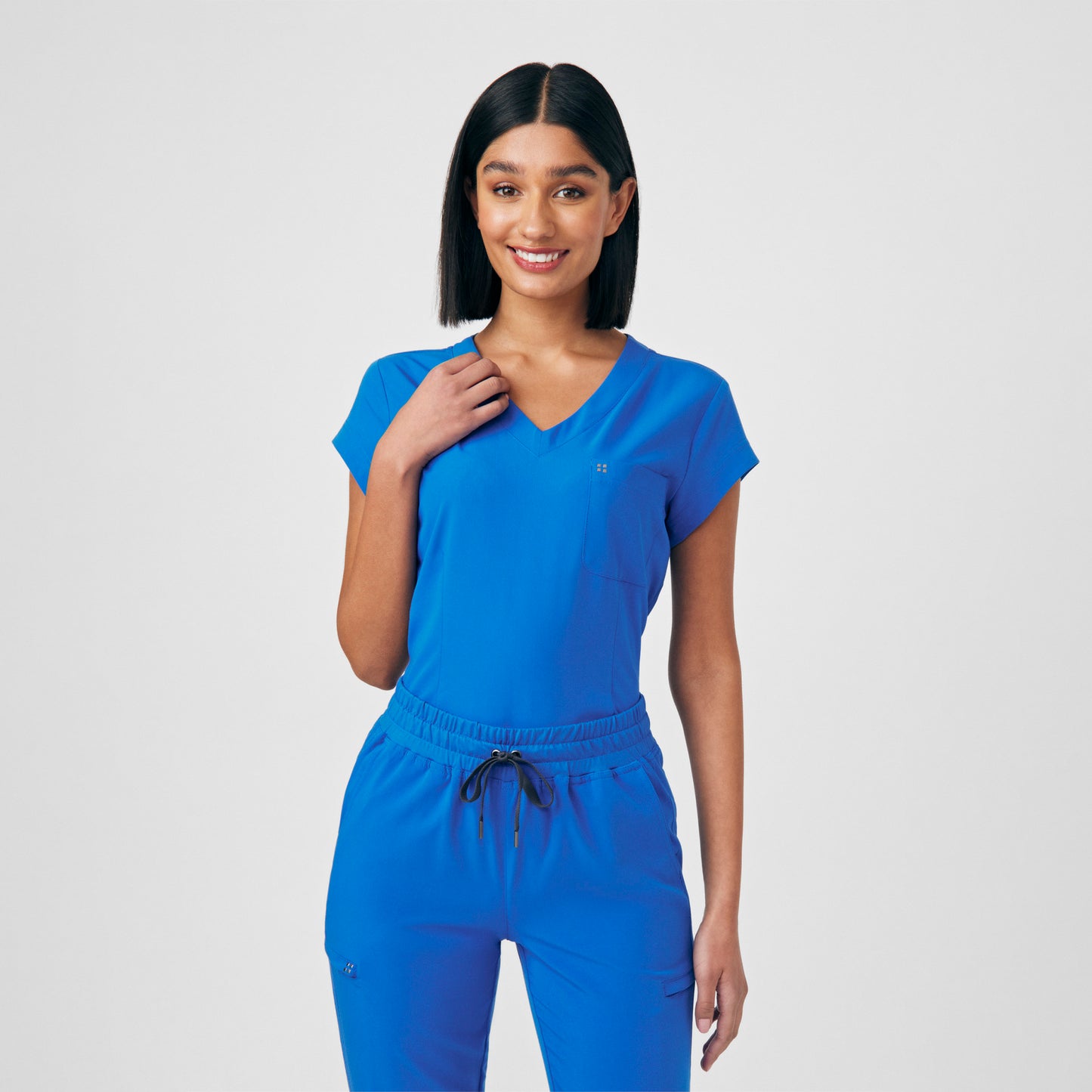 CRFT 1-Pocket V-Neck Top  | Royal