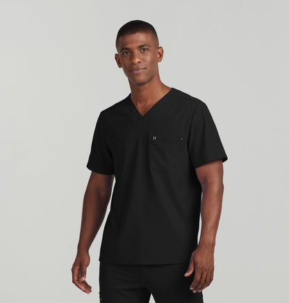 CRFT 2-Pocket V-Neck Top  | Black