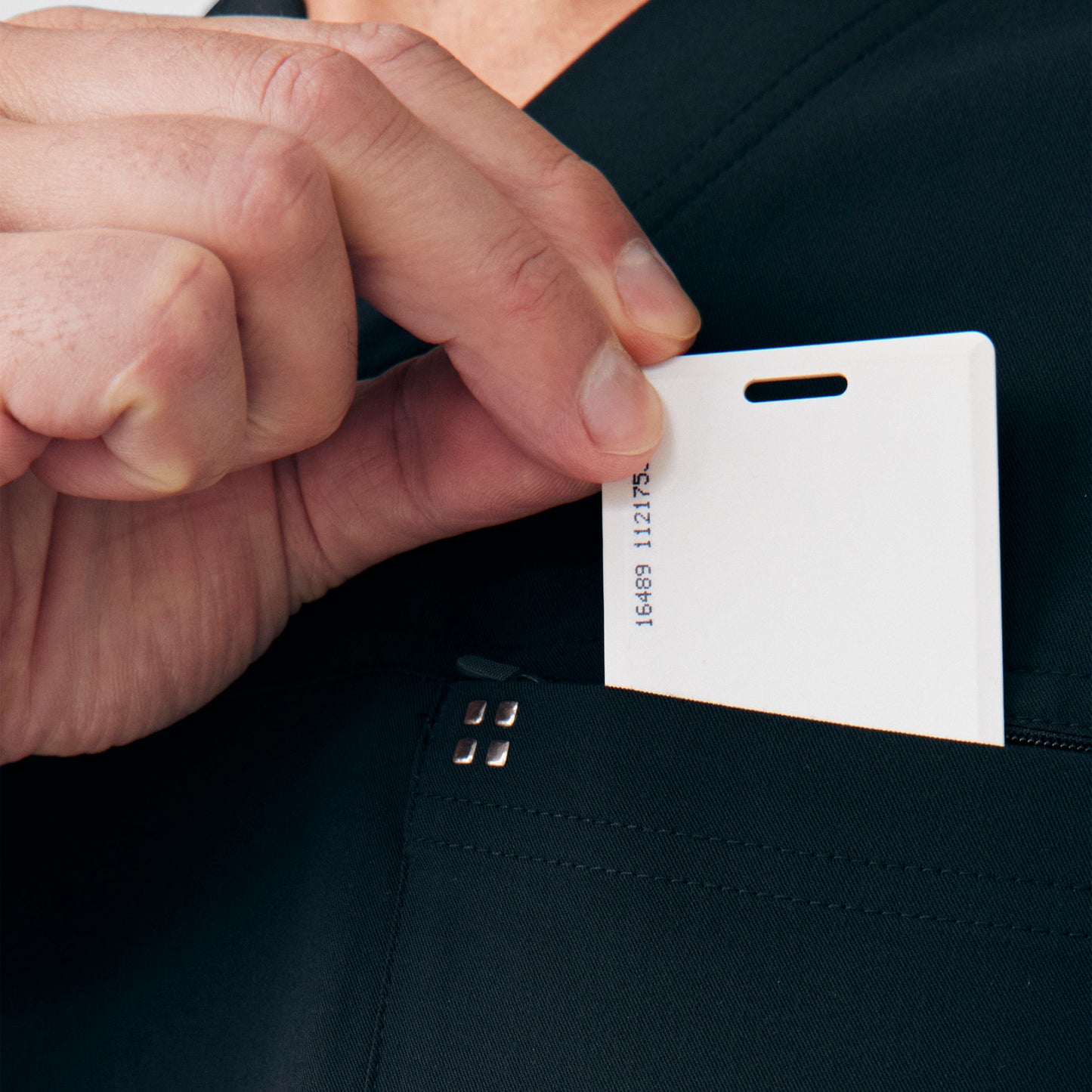 CRFT 2-Pocket V-Neck Top  | Black