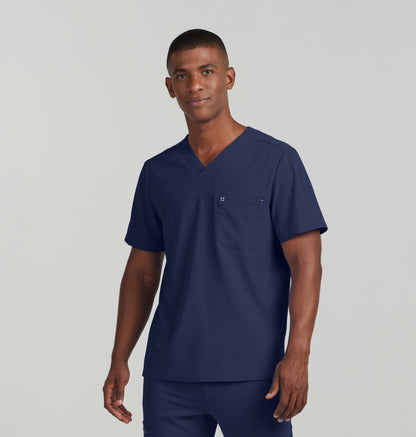 CRFT 2-Pocket V-Neck Top  | Navy
