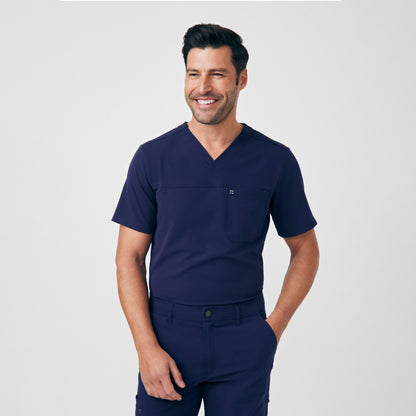 CRFT 2-Pocket V-Neck Top  | Navy
