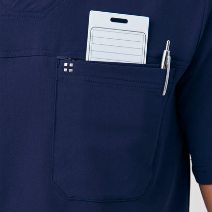 CRFT 2-Pocket V-Neck Top  | Navy