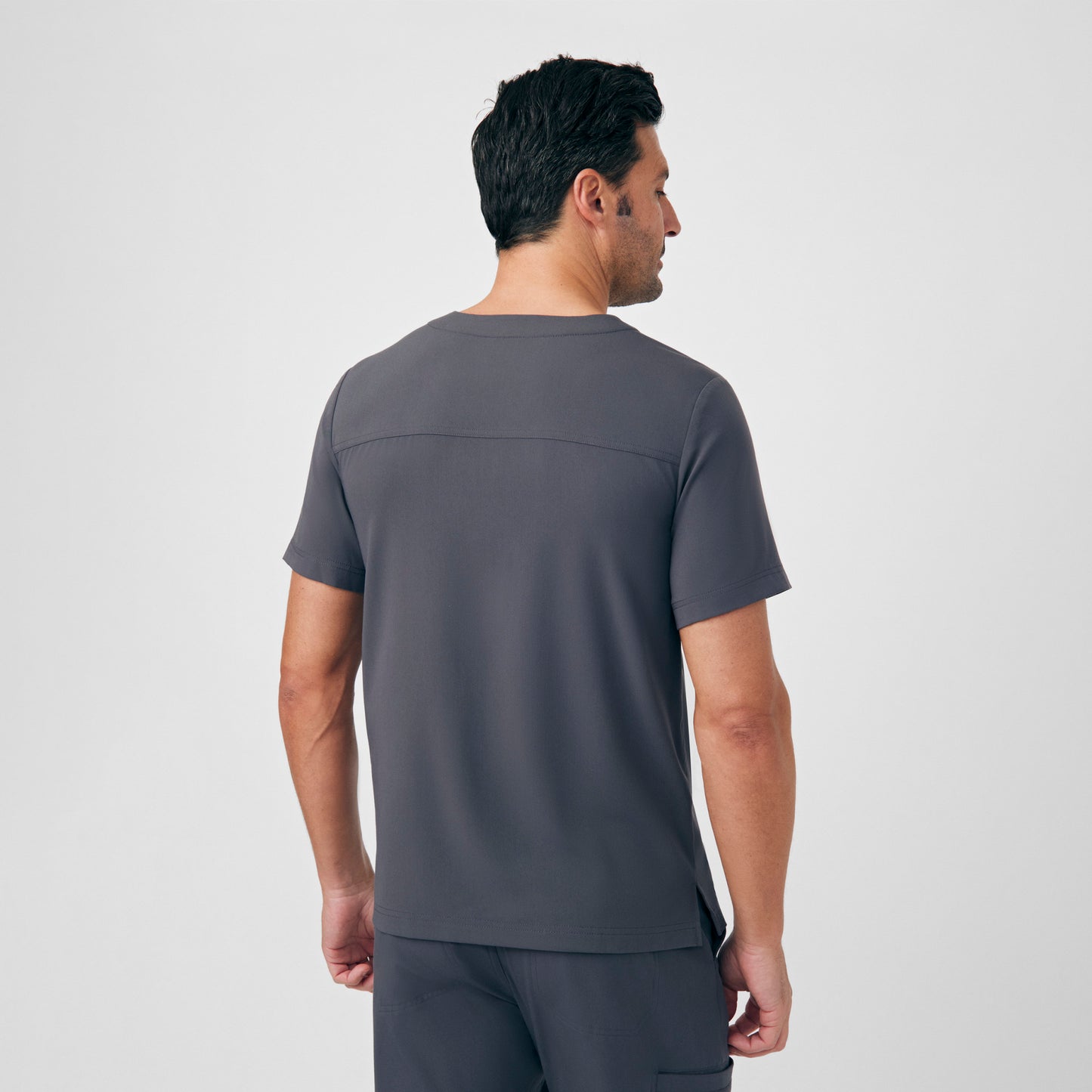 CRFT 2-Pocket V-Neck Top  | Pewter