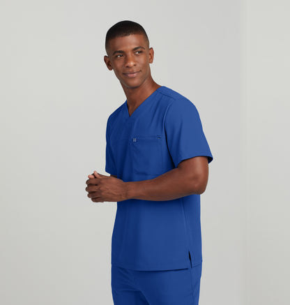 CRFT 2-Pocket V-Neck Top  | Royal