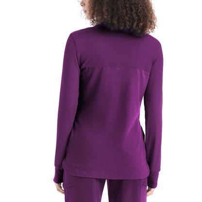 CRFT 3-Pocket Quarter-Zip Mock Neck Pullover Top  | Sugar Plum